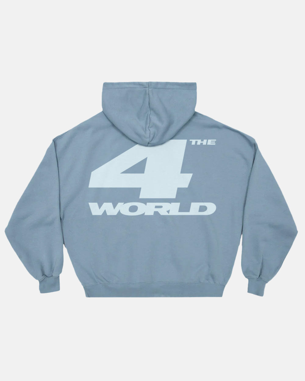 SUDADERA CON CAPUCHA 4THE WORLD AZUL SOMBREADO