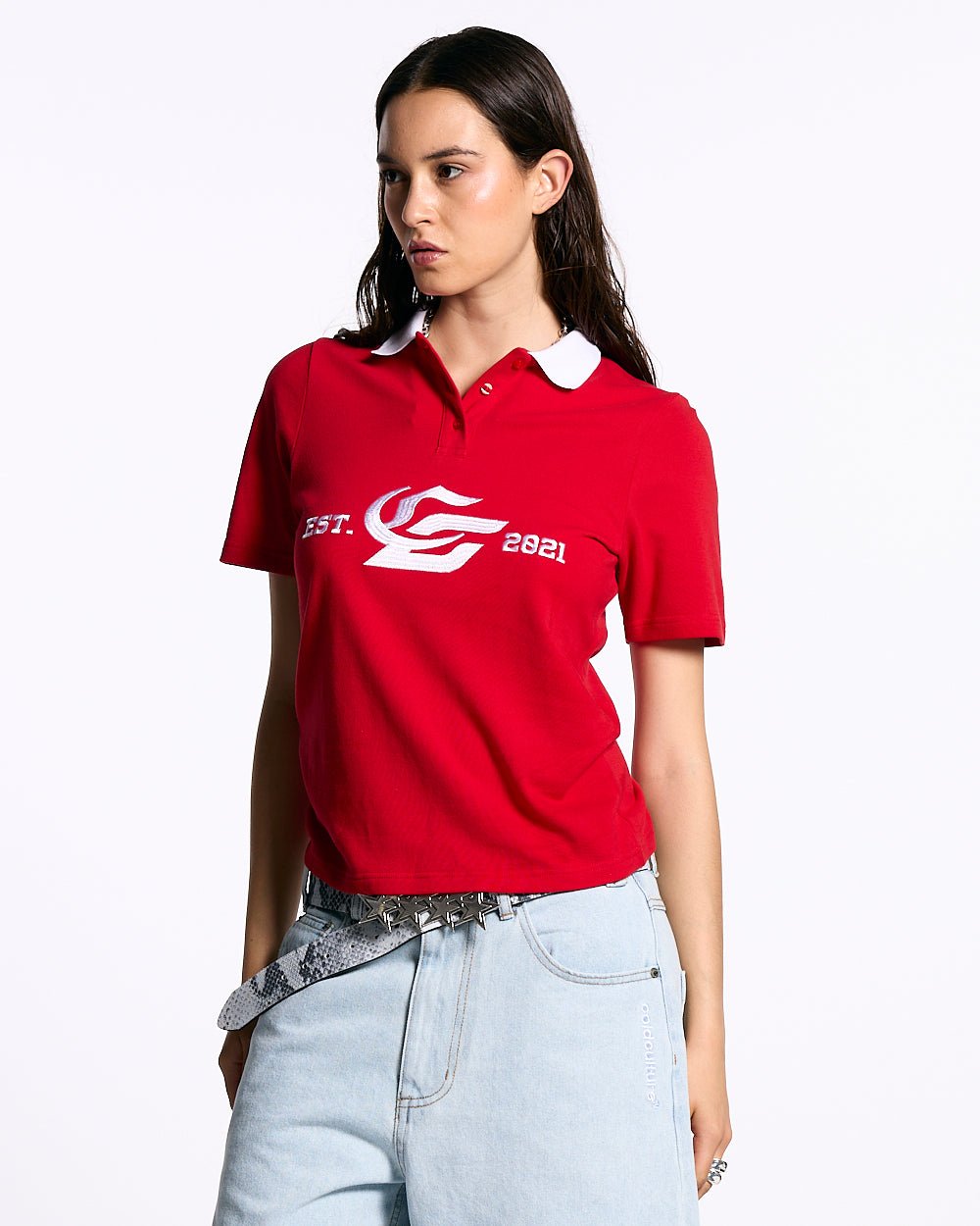 5th AURA SLIM POLO RED