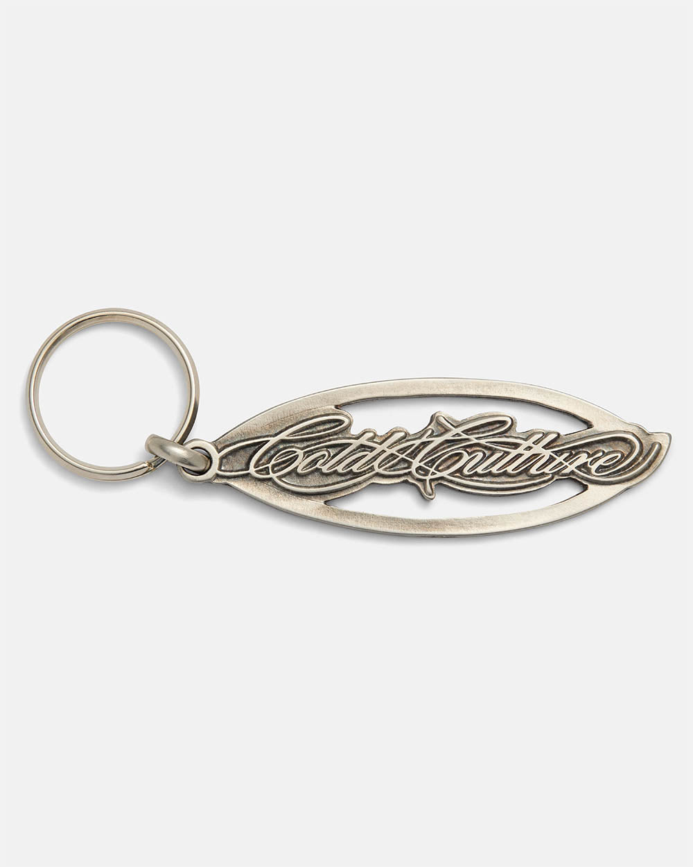 LLAVERO SCRIPT METAL PLATA