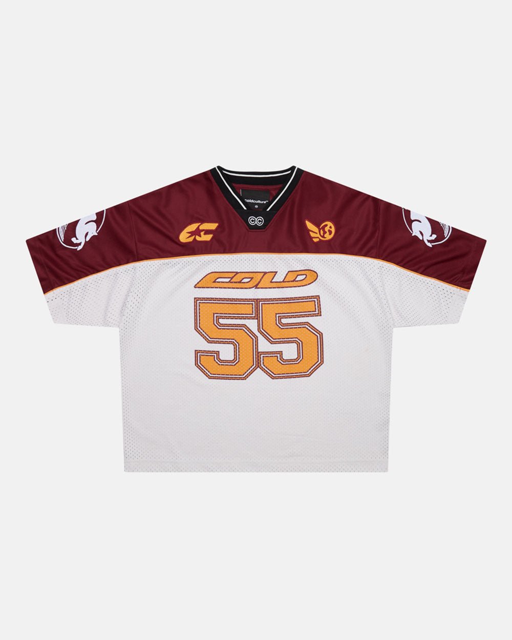AERO STEED TEE CREAM/BURGUNDY