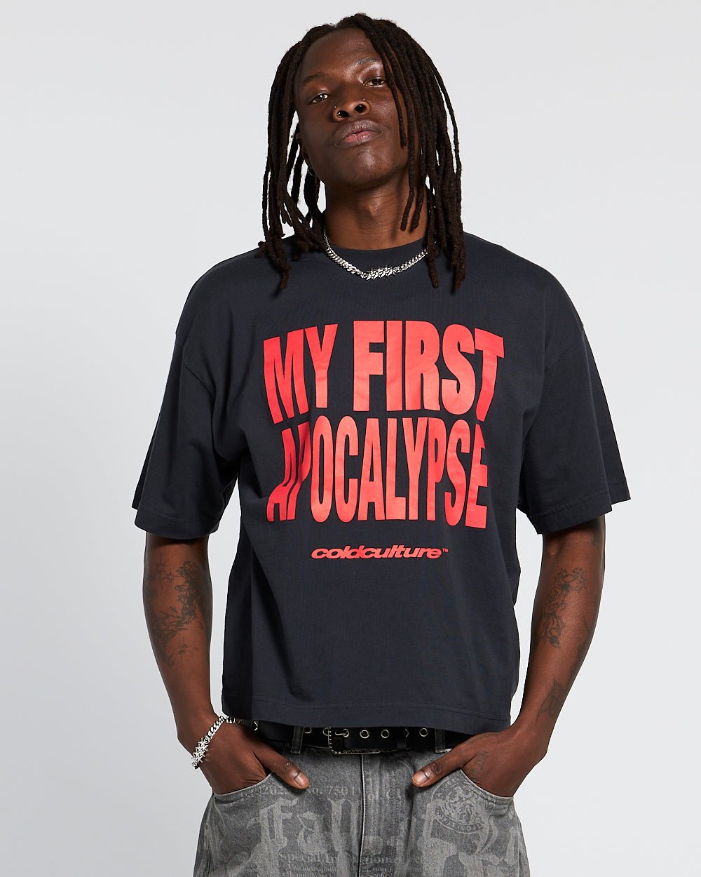 APOCALYPSE TEAM TEE GREY & RED