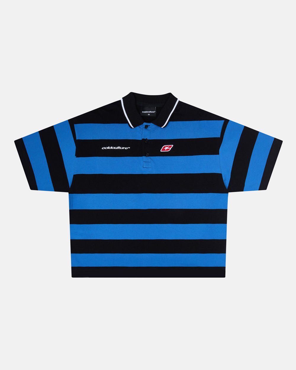 BIG STRIPES POLO T-SHIRT JASPER BLUE