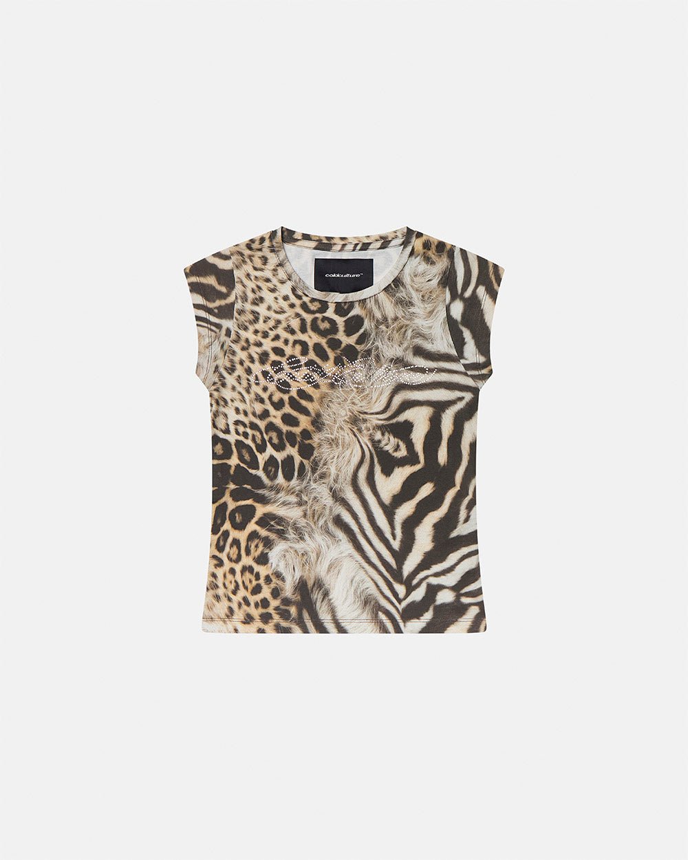 BLING BABY TEE LEOPARD