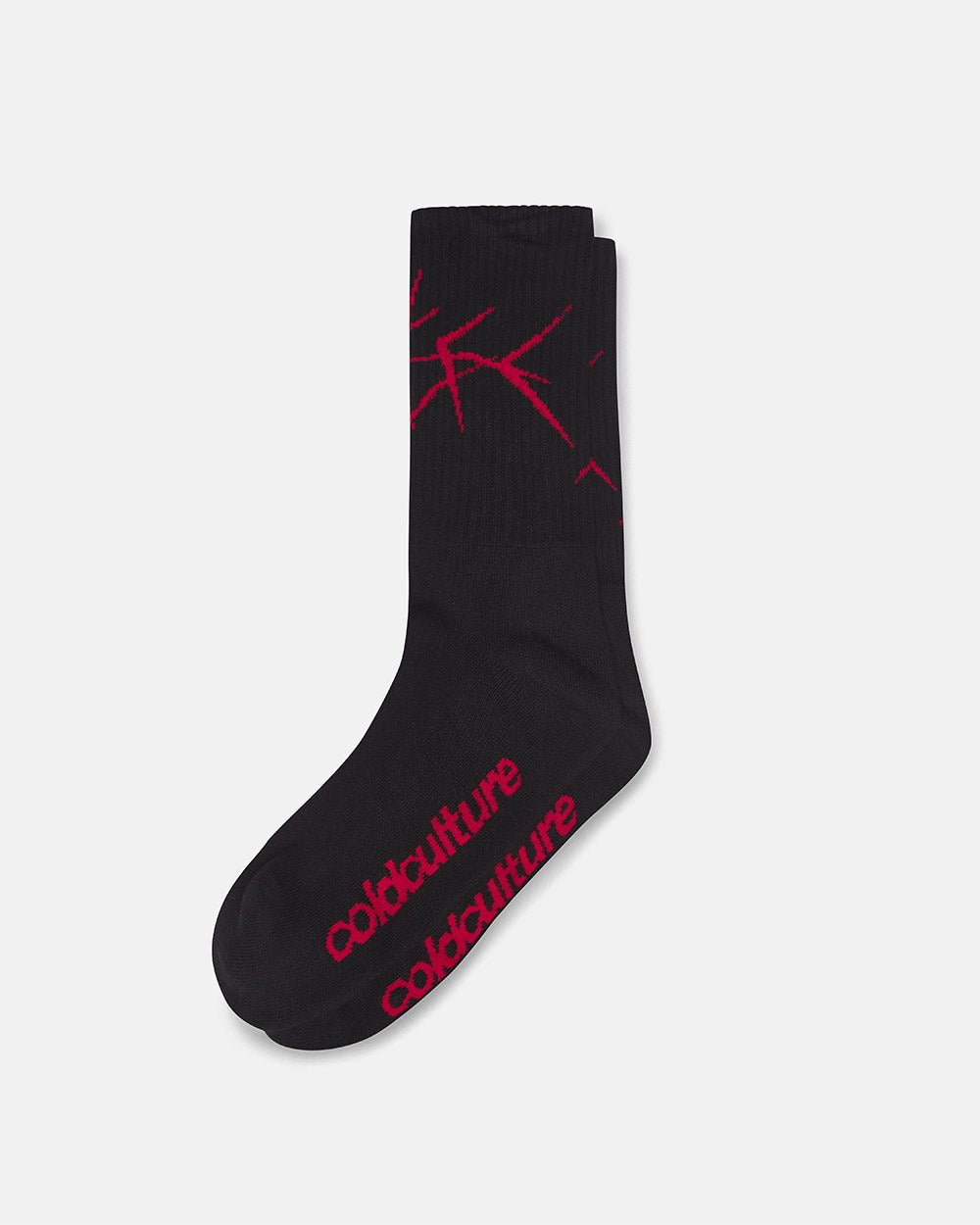 BRAMBLES SOCKS BLACK & RED