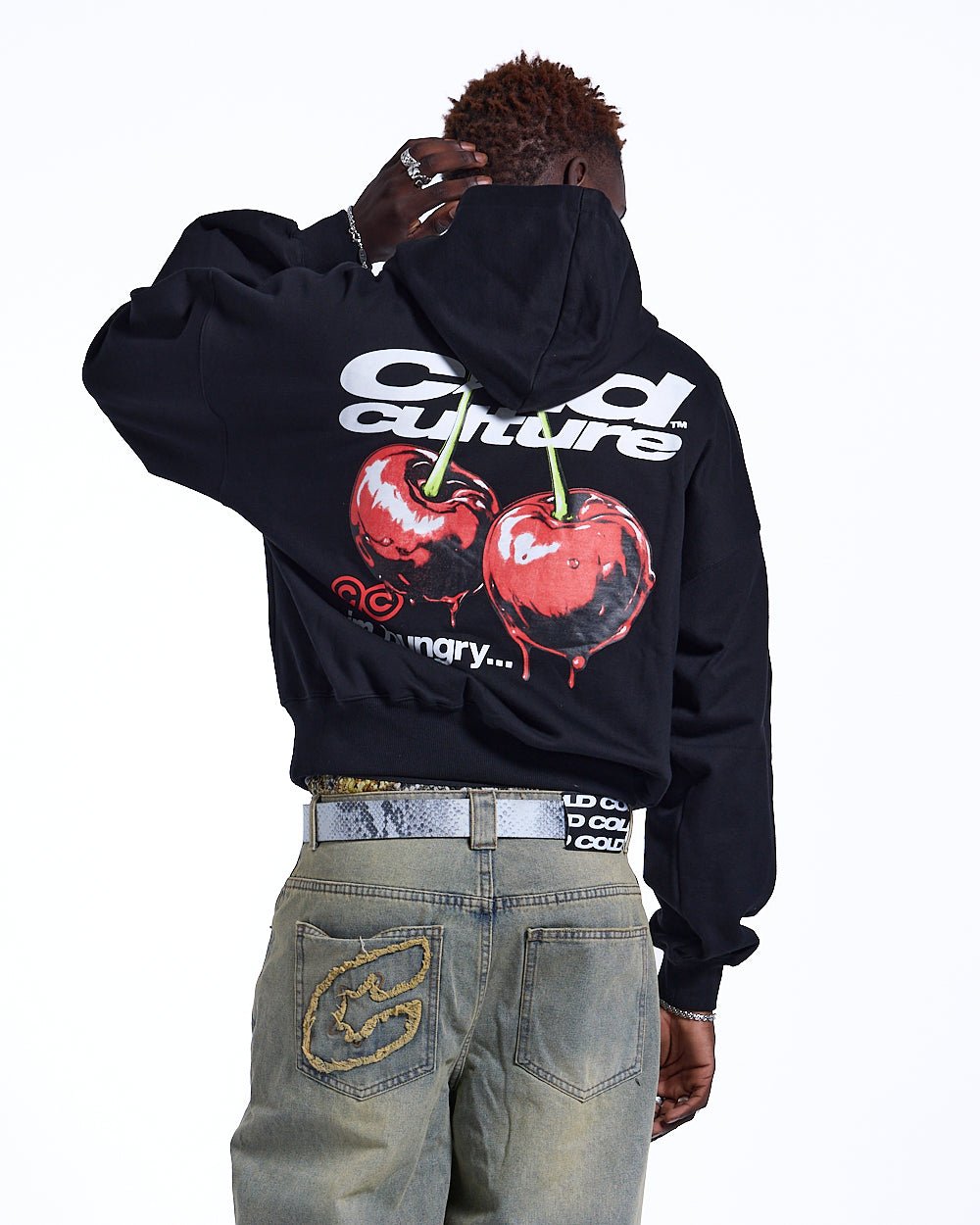 SUDADERA CON CAPUCHA CHERRY NEGRA