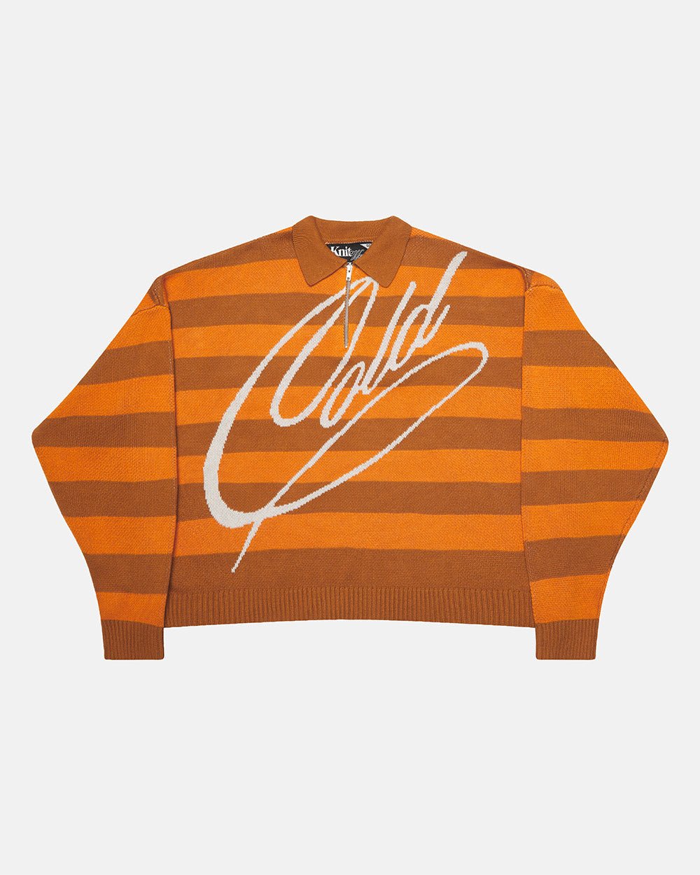 COLD BRICK POLO KNIT ORANGE