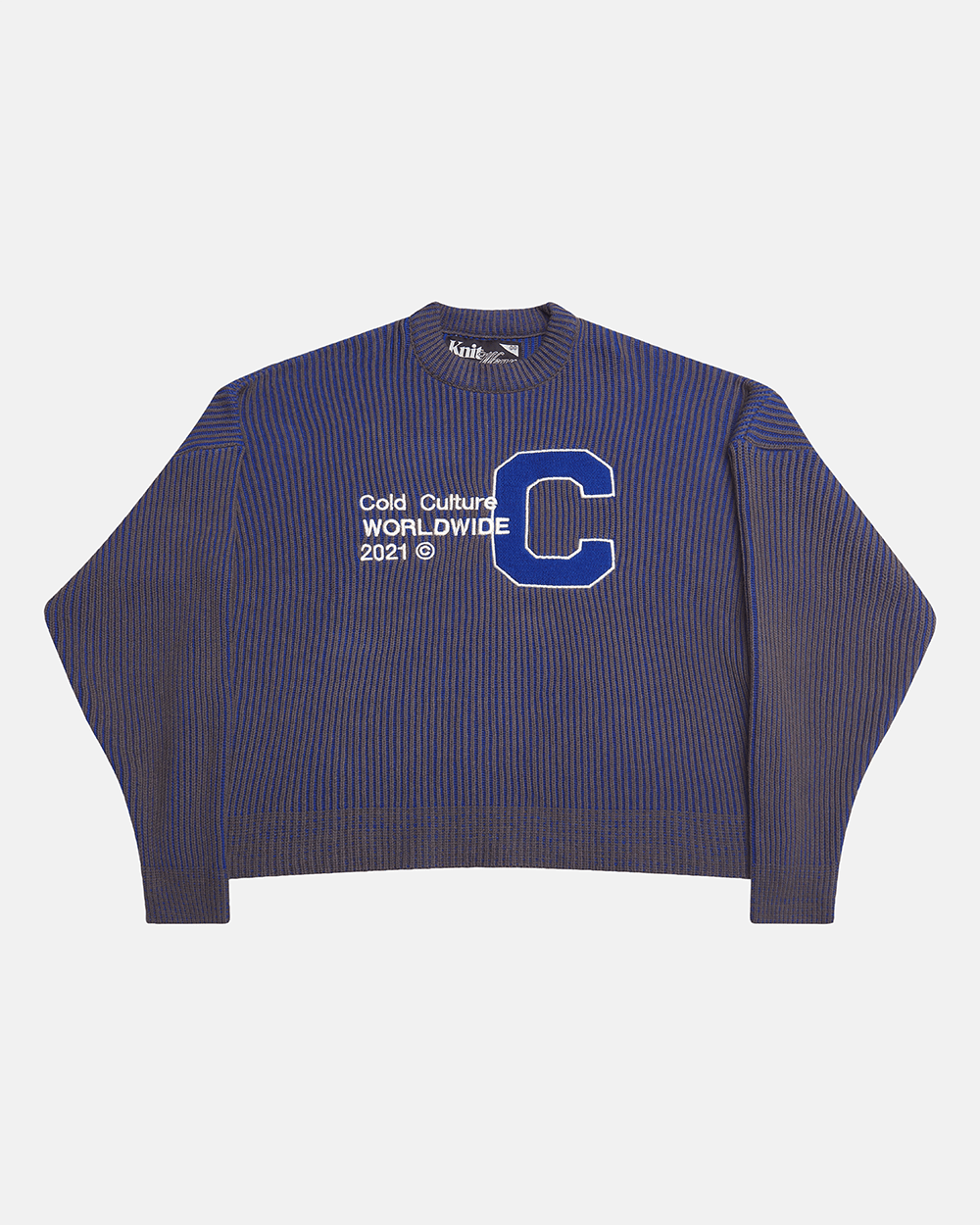 COLD UNIVERSITY KNIT DARK BLUE