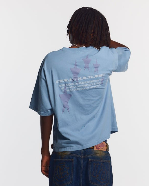 COSMOS ARC TEE SHADY BLUE