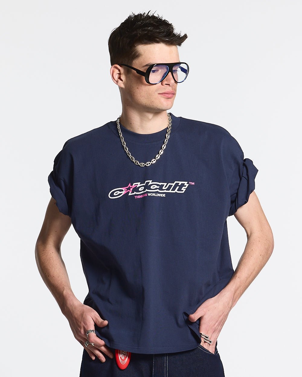 CAMISETA CULT STAR AZUL ÍNDIGO