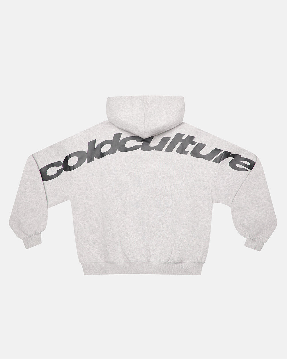 CURVED HOODIE HEATHER GREY