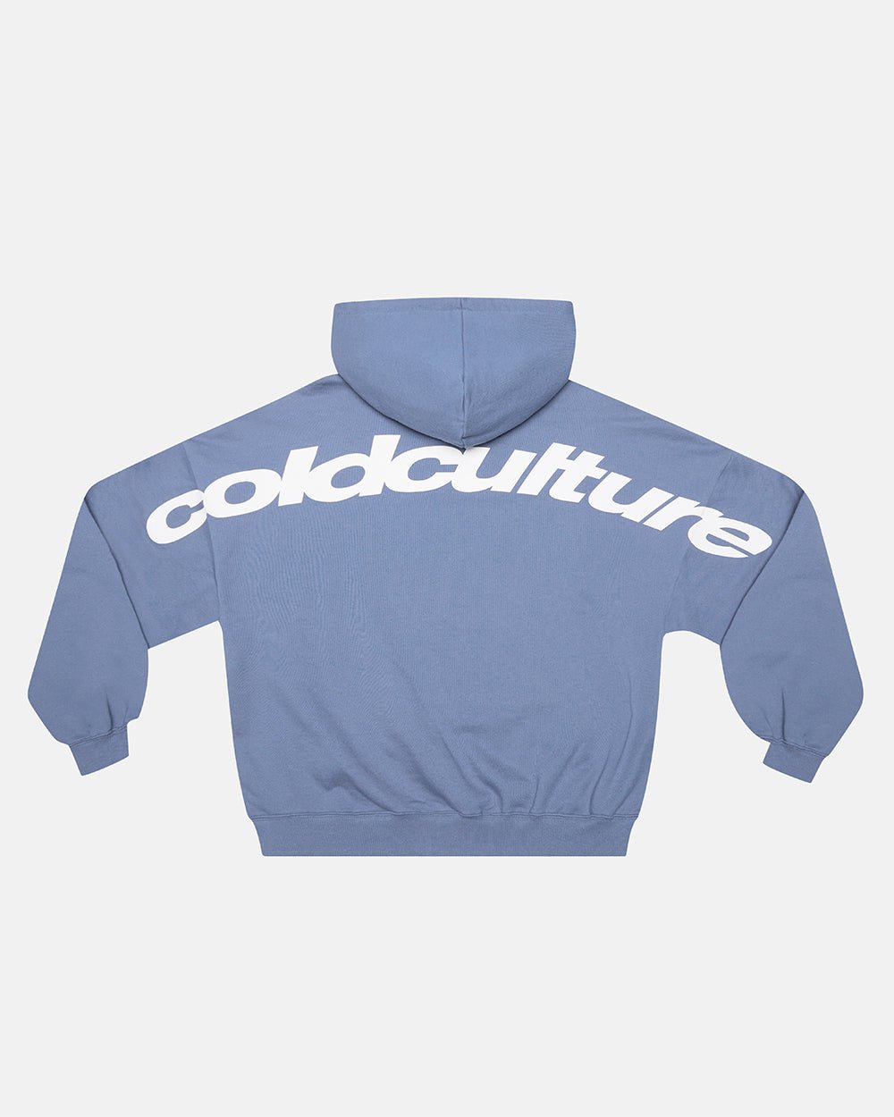 CURVED HOODIE LIGHT BLUE
