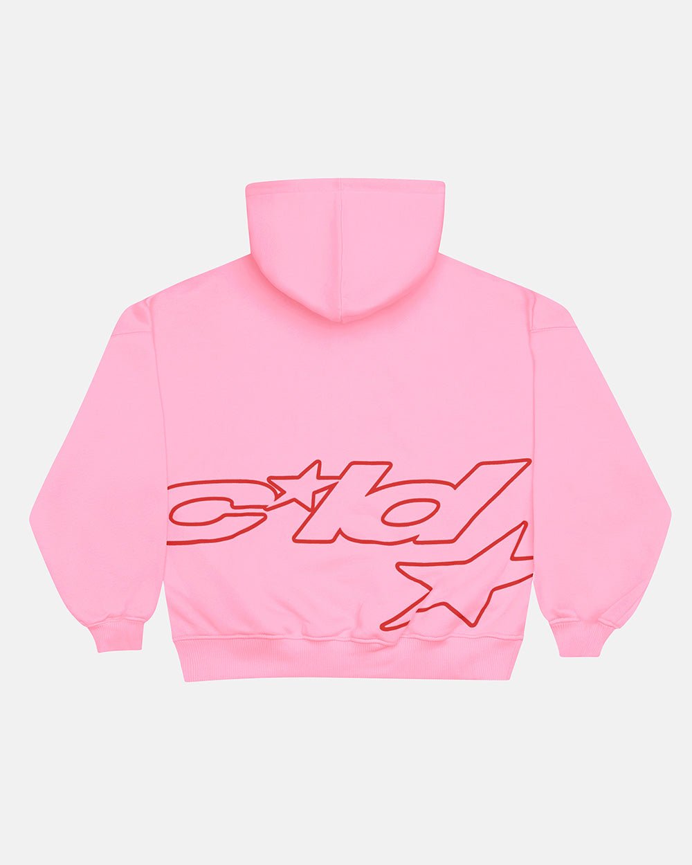 DEFENSE HOODIE PINK AND RED