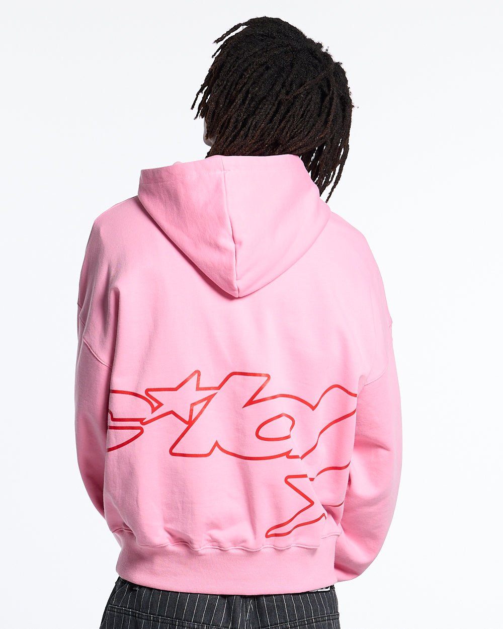 DEFENSE HOODIE PINK AND RED