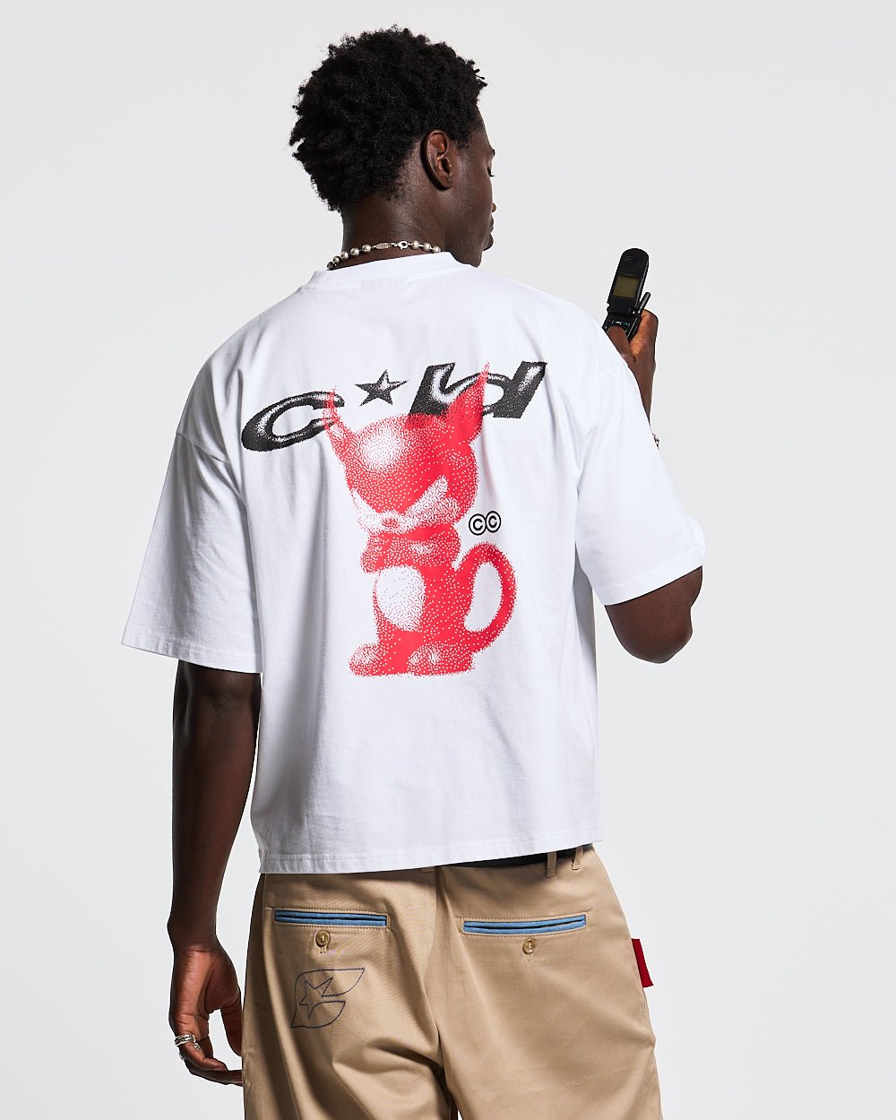 CAMISETA DEMONIO BLANCA