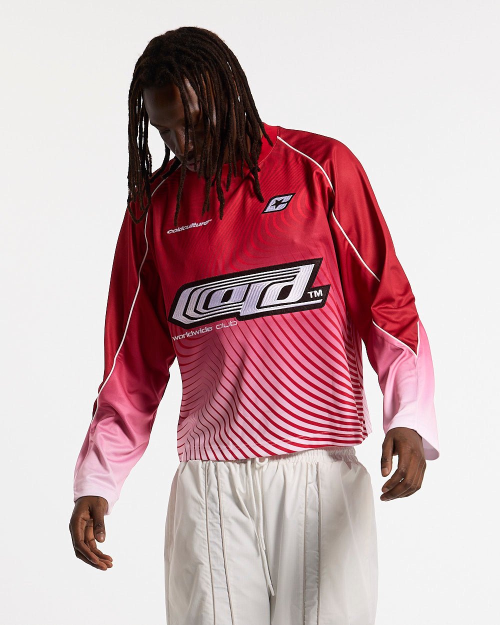 DIFFUSION LONGSLEEVE RED & WHITE