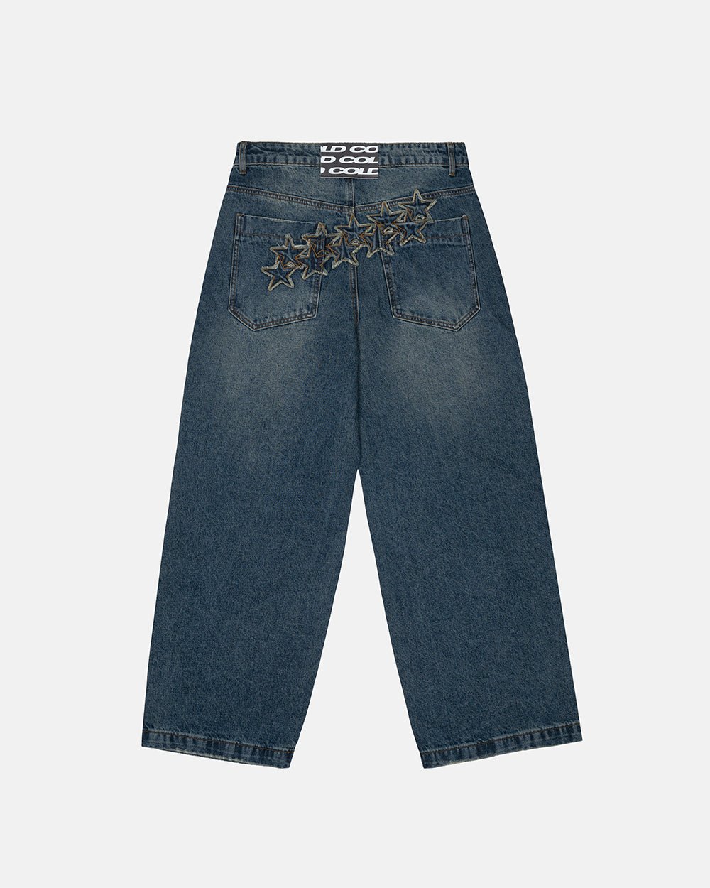DISTRESS STARS V2 PANTS BLUE DENIM