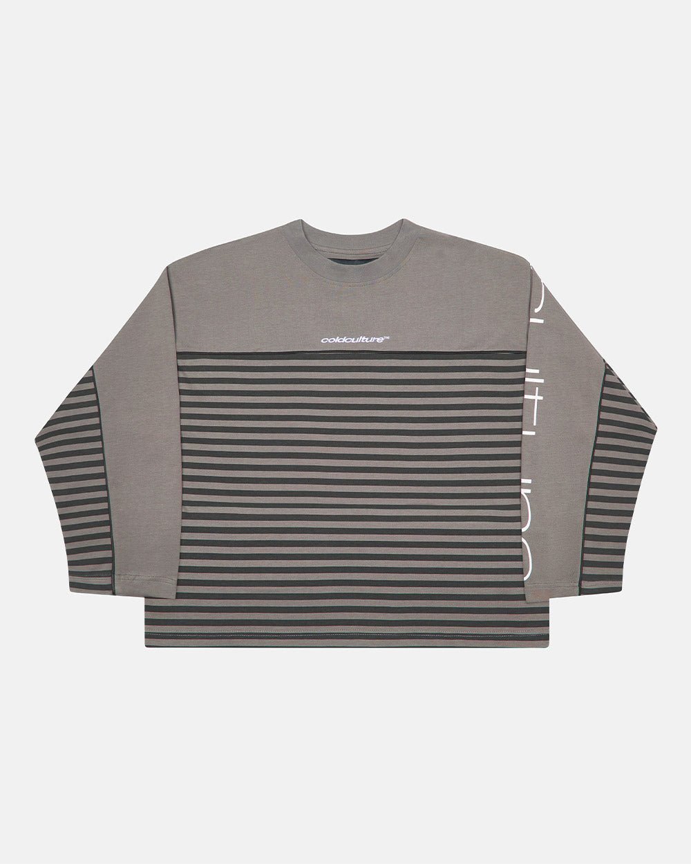 DOUBLE SIDED LONGSLEEVE DARK GREY