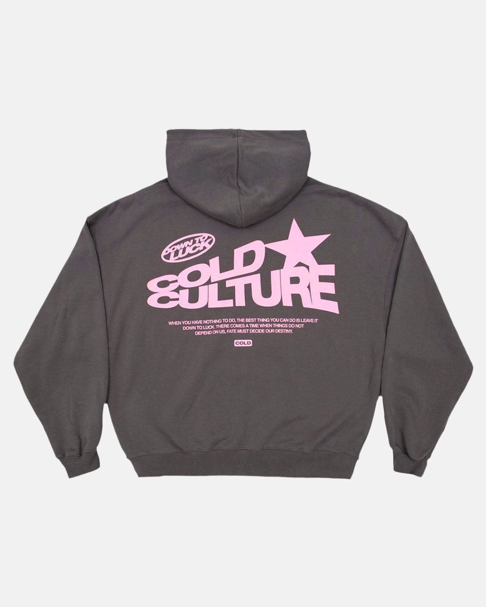 Sudadera con capucha Down To Luck gris ahumado