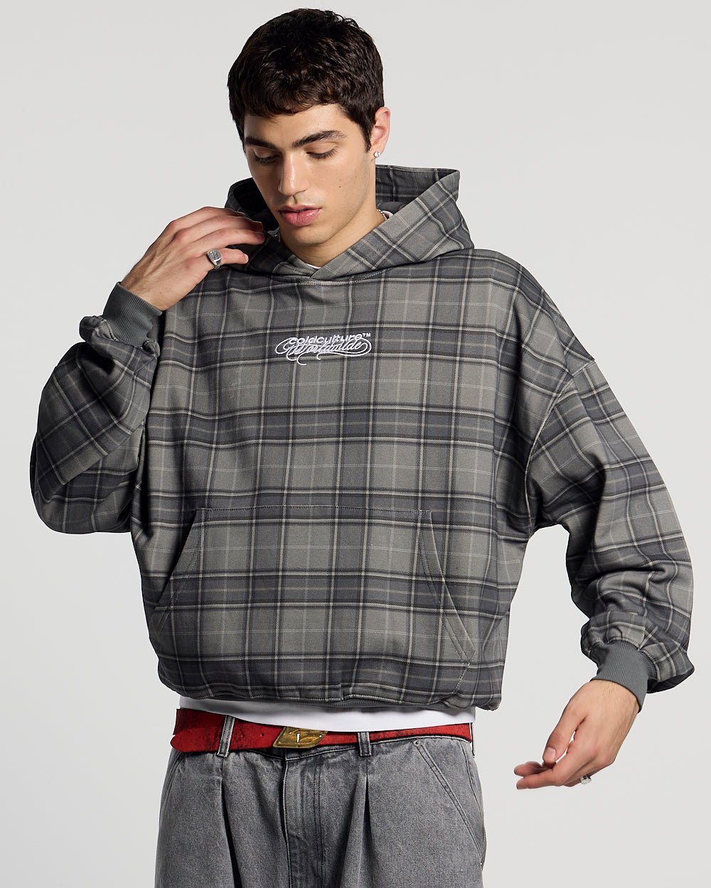 SUDADERA CON CAPUCHA DRIFT GRIS OSCURO