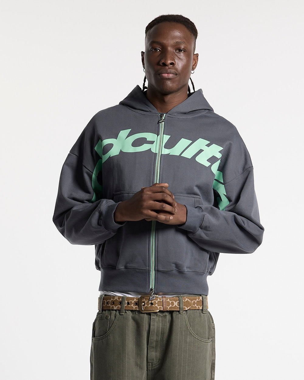 SUDADERA CON CAPUCHA Y CREMALLERA DRIVEN AZUL ÍNDIGO