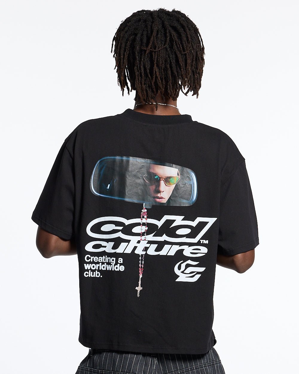DRIVING MIRROR TEE BLACK