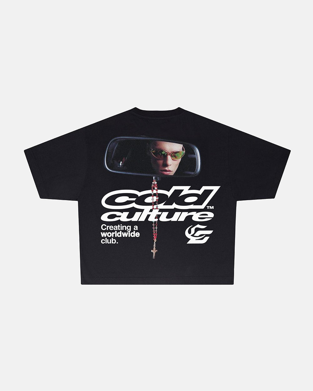 DRIVING MIRROR TEE BLACK
