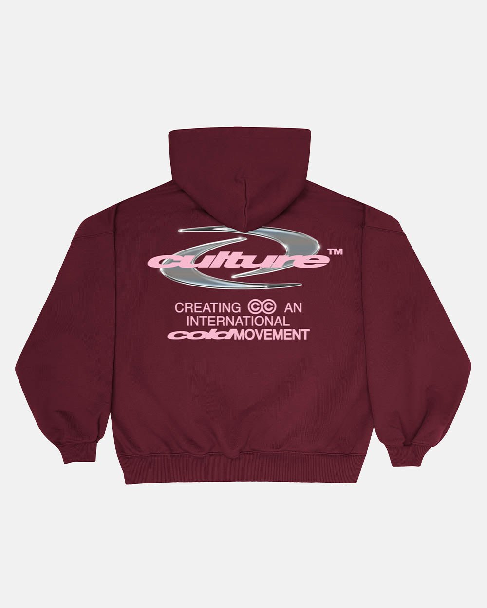 SUDADERA CON CAPUCHA DINÁMICA BURDEOS