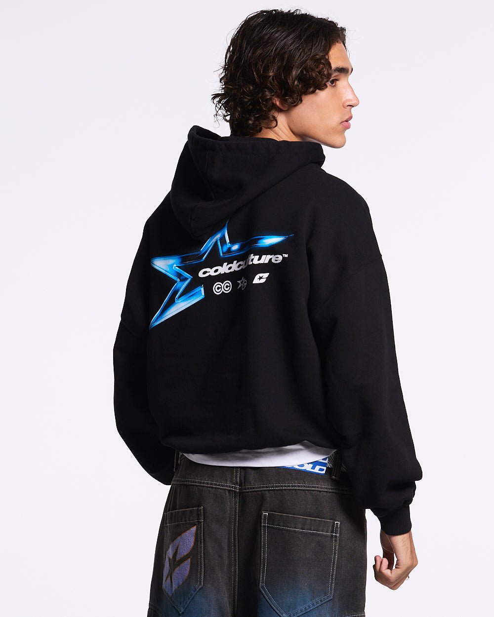 ELECTRIC SHINE HOODIE BLACK