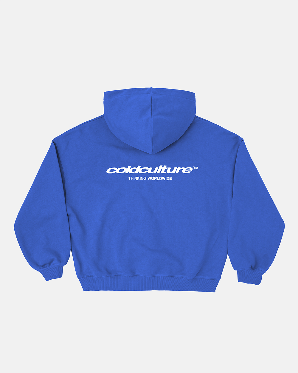 SUDADERA CON CAPUCHA Y CREMALLERA ESENCIAL AZUL ELÉCTRICO