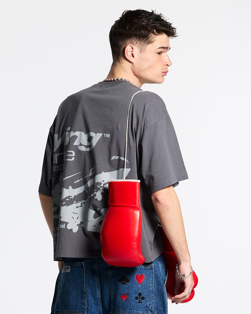 FLYING HOME TEE DOVE GREY