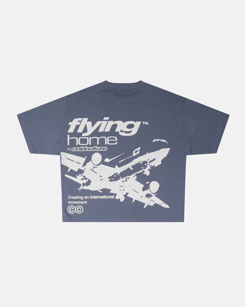 FLYING HOME TEE DOVE GREY
