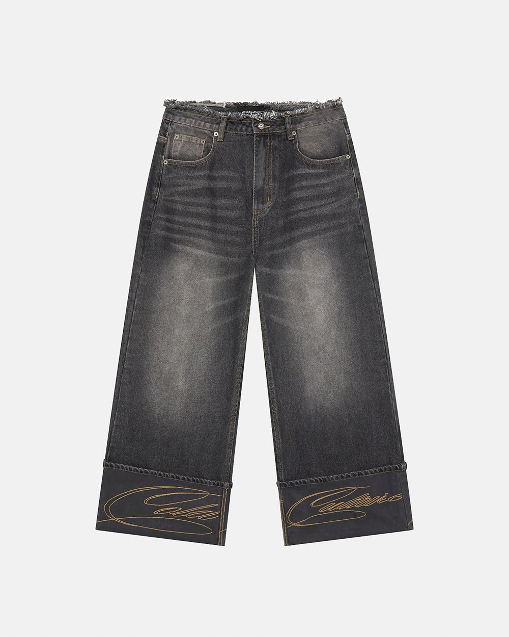 FOLDED V3 PANTS DARK GREY DENIM