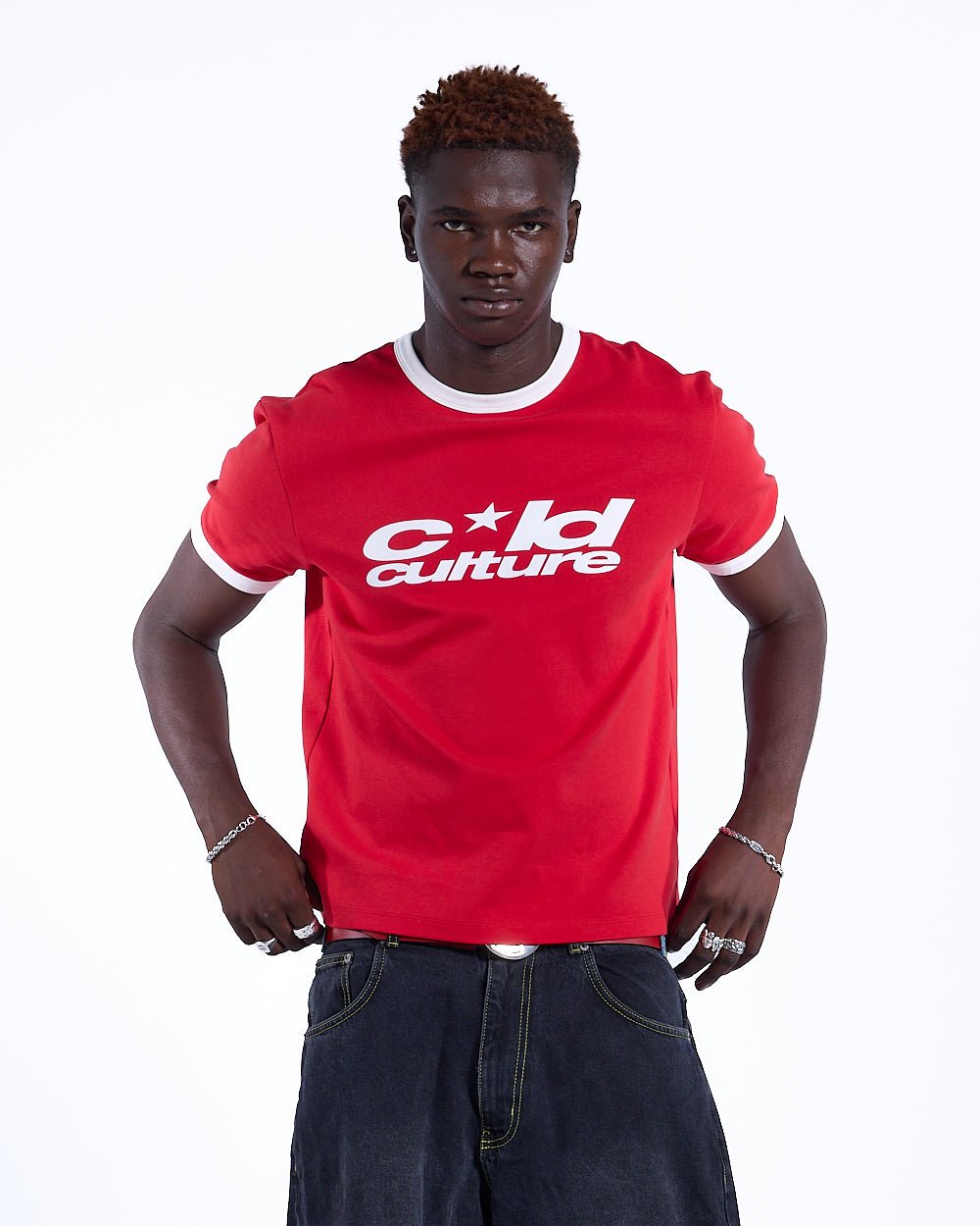 CAMISETA HARPER ROJA Y BLANCA