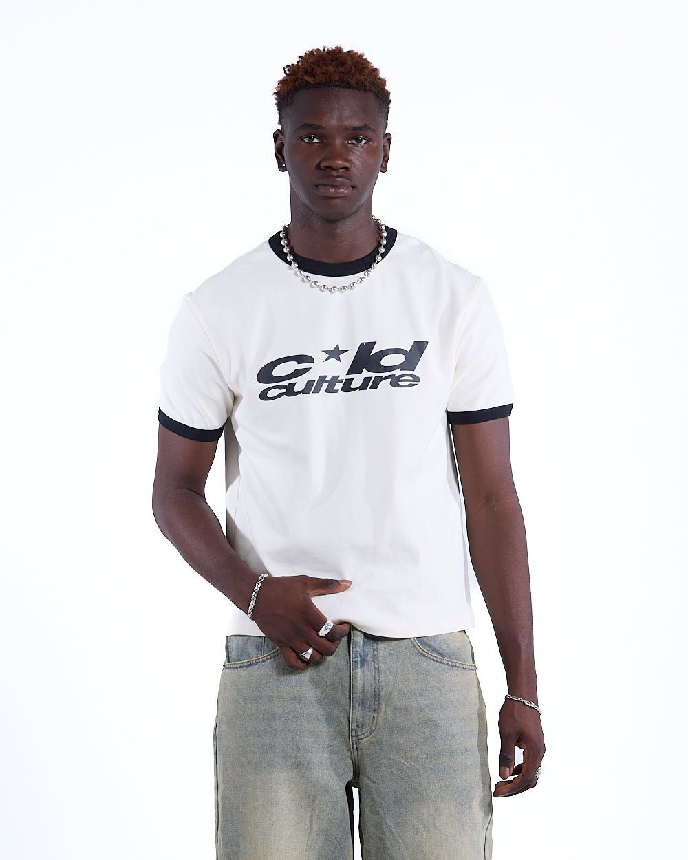 HARPER TEE WHITE AND BLACK