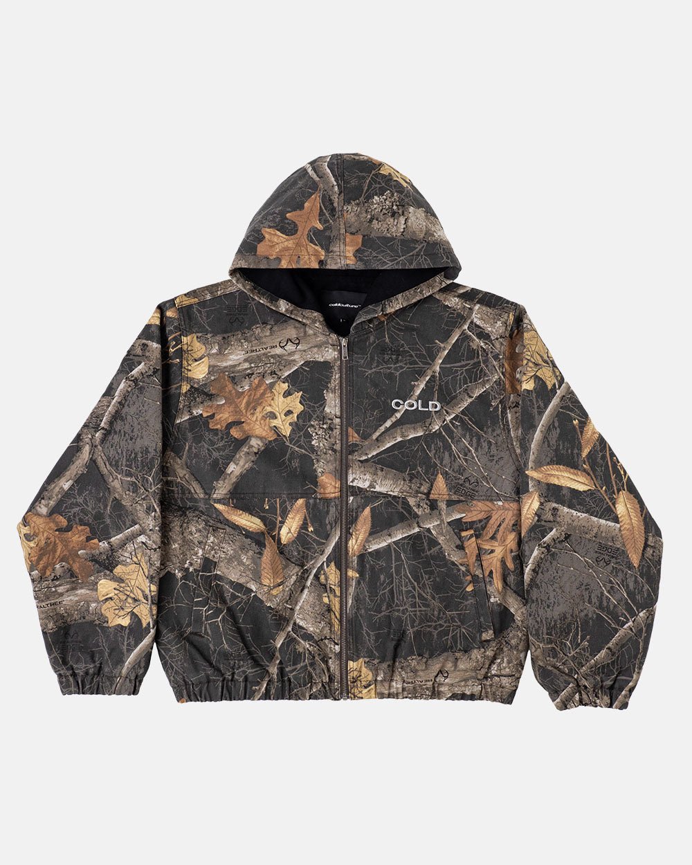 HOODED JACKET REALTREE BLACK