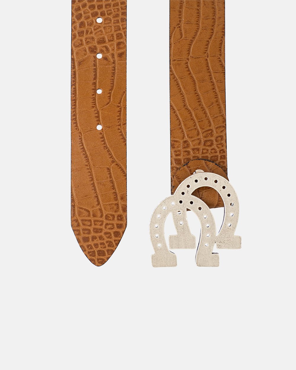 CINTURÓN DE HERRADURA TESTA COCODRILO