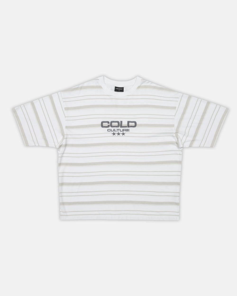 INTERNATIONAL STARS TEE GREY STRIPED