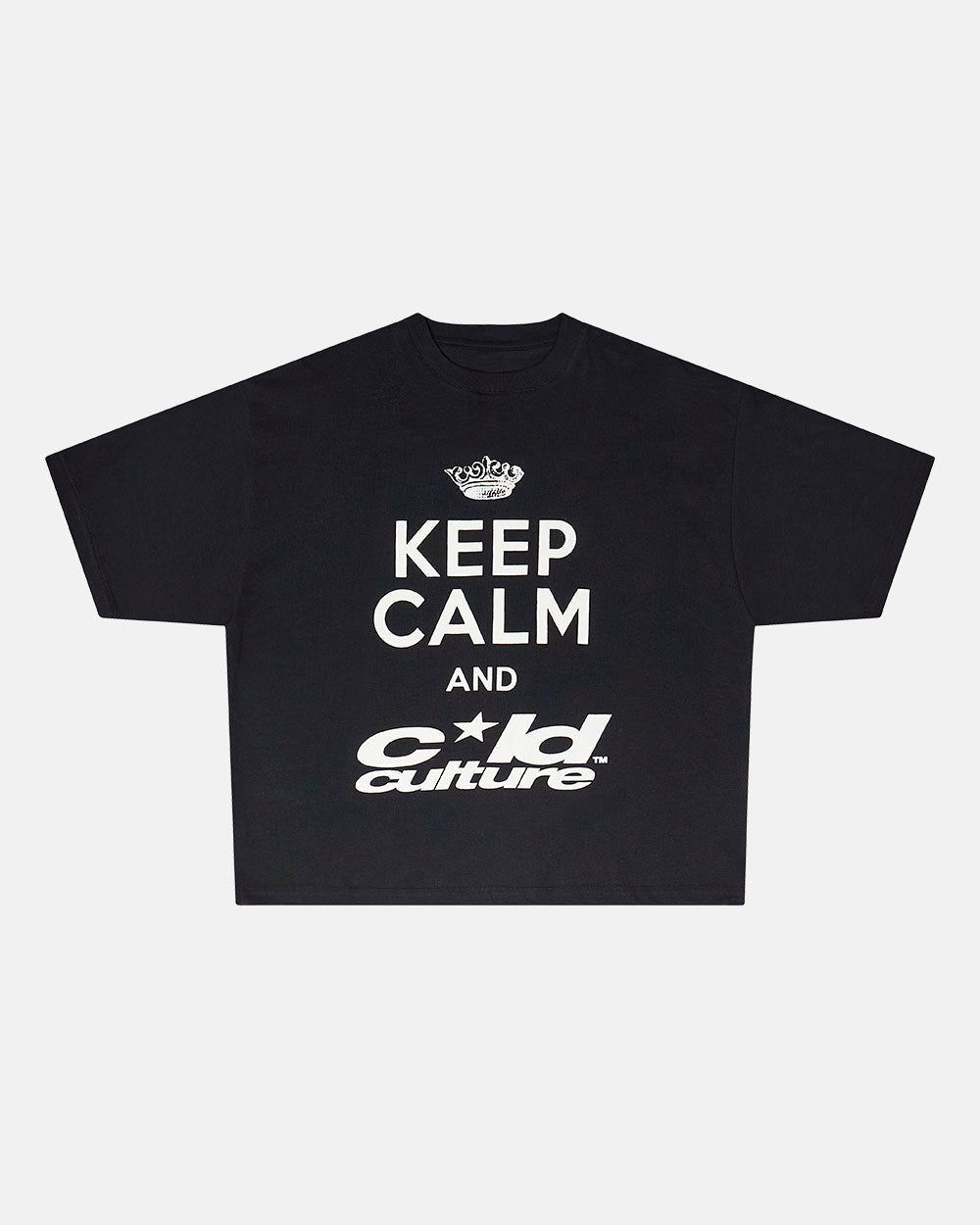 CAMISETA KEEP CALM NEGRA
