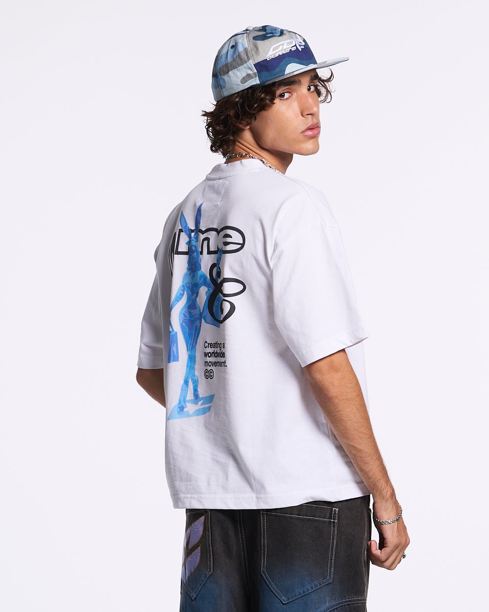 KISS THE BUNNY TEE WHITE