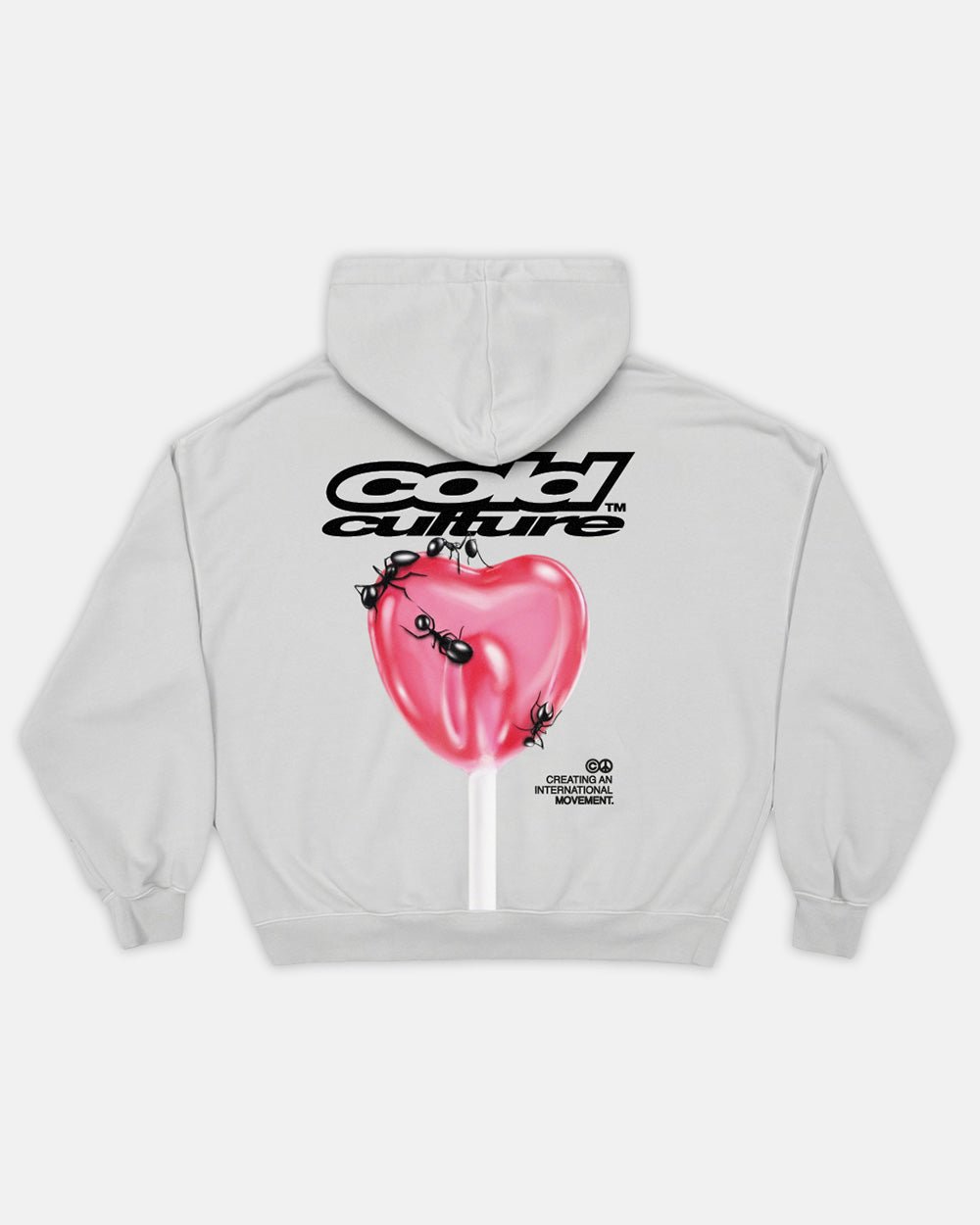 SUDADERA CON CAPUCHA LOLLIPOP GRIS CLARO