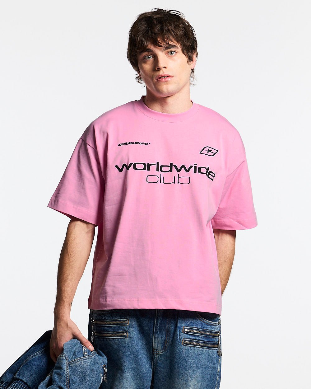 MR WORLDWIDE TEE PINK
