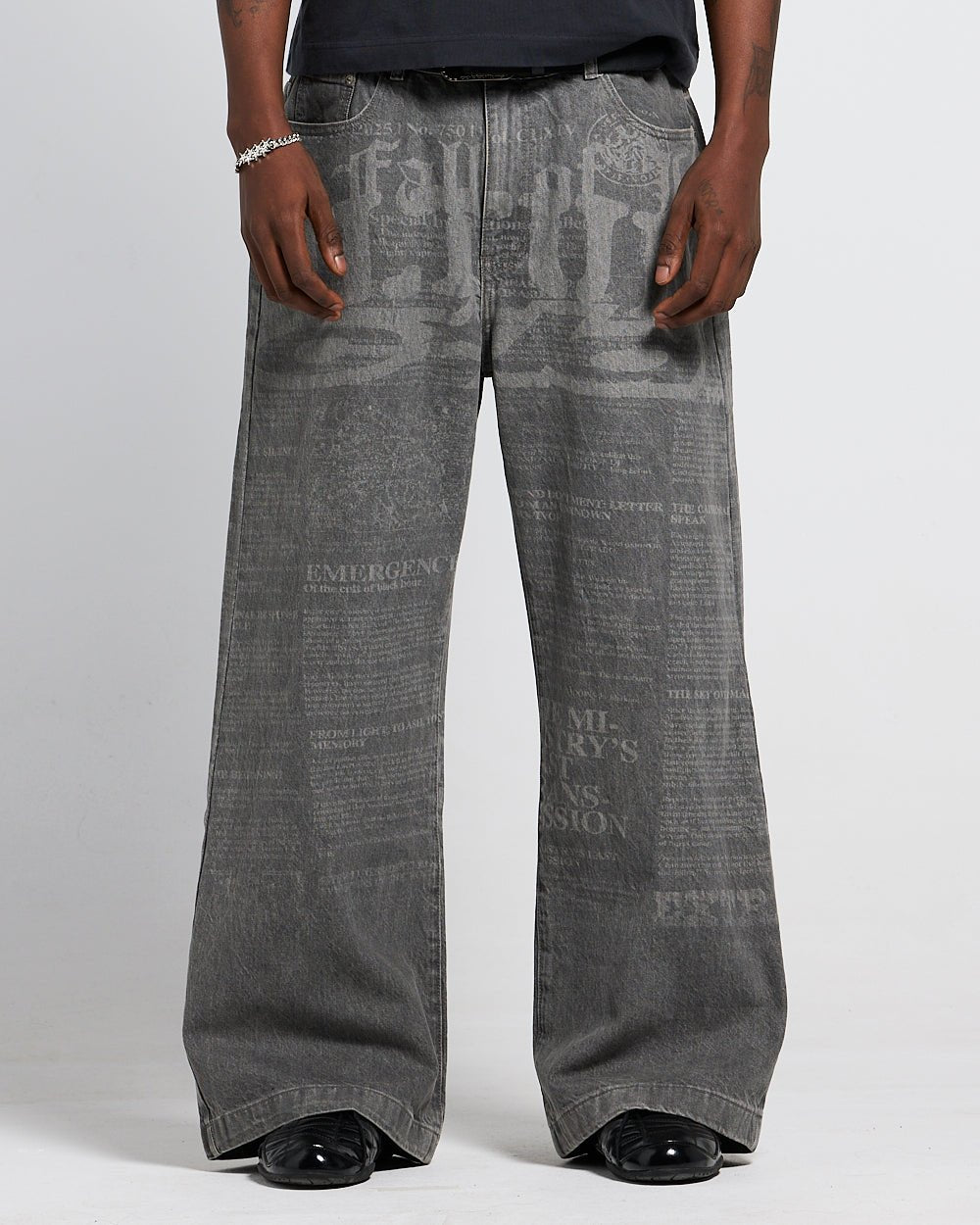 NEWSPAPER V3 PANTS  GREY
