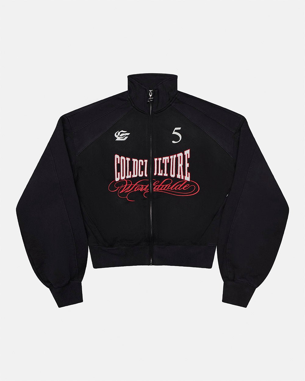 NIA SET ZIP UP BLACK