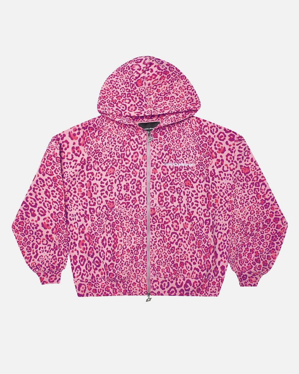 SUDADERA CON CAPUCHA Y CREMALLERA NOCTURNE BEAST ROSA