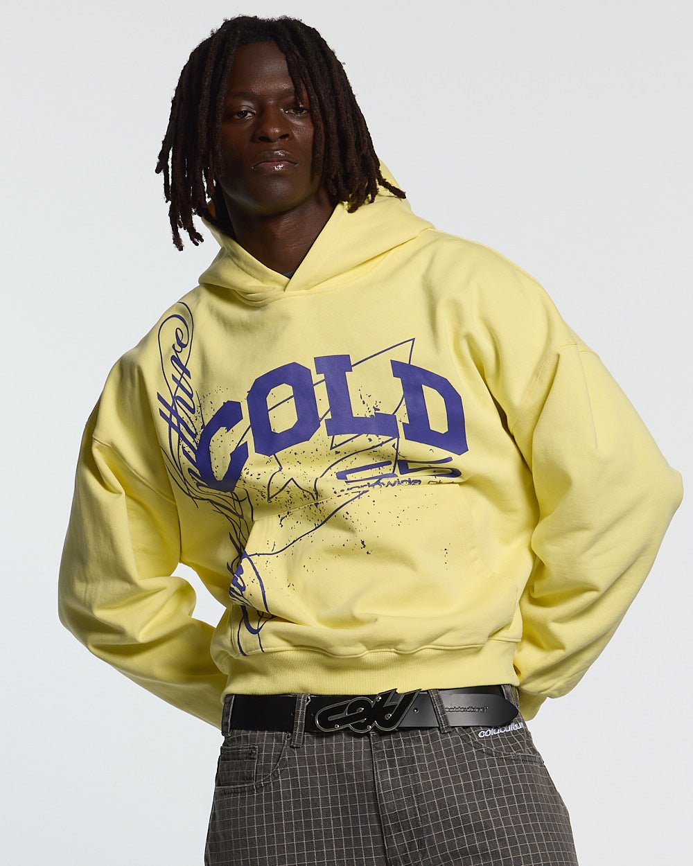 ON ROAD HOODIE YELLOW & BLUE