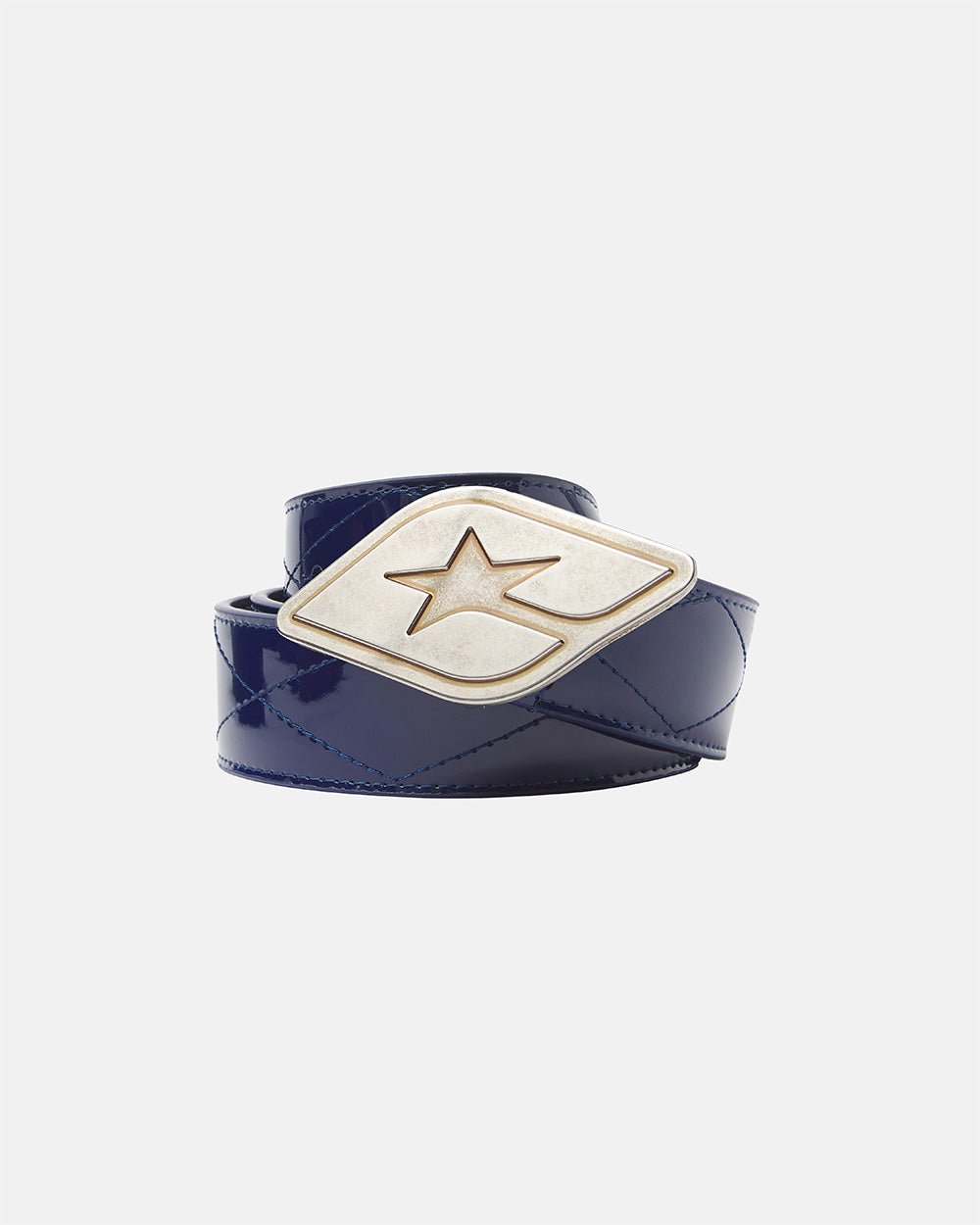 ORIGINAL LEATHER BELT GLOSSY DARK BLUE