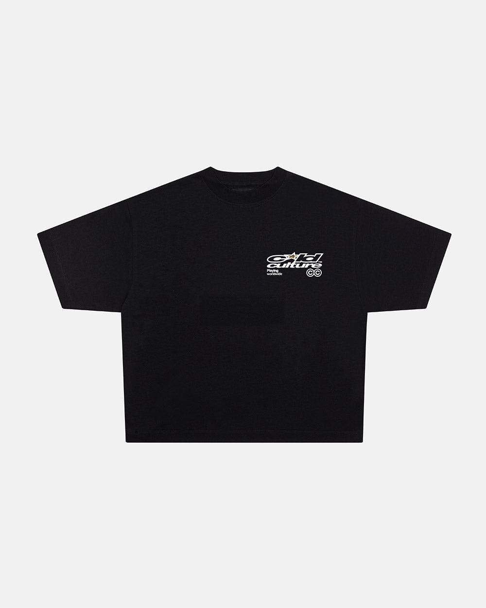PLAYING WORLDWIDE TEE BLACK