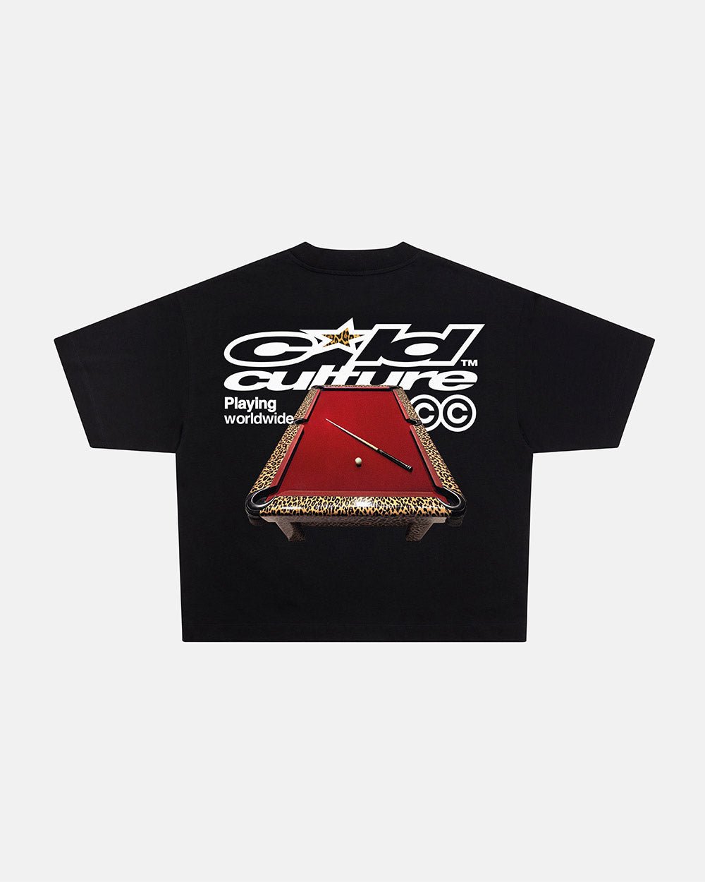 PLAYING WORLDWIDE TEE BLACK