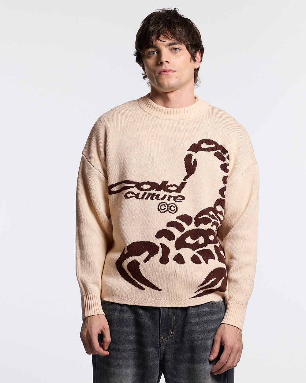 POISON KNIT CREMA Y MARRÓN