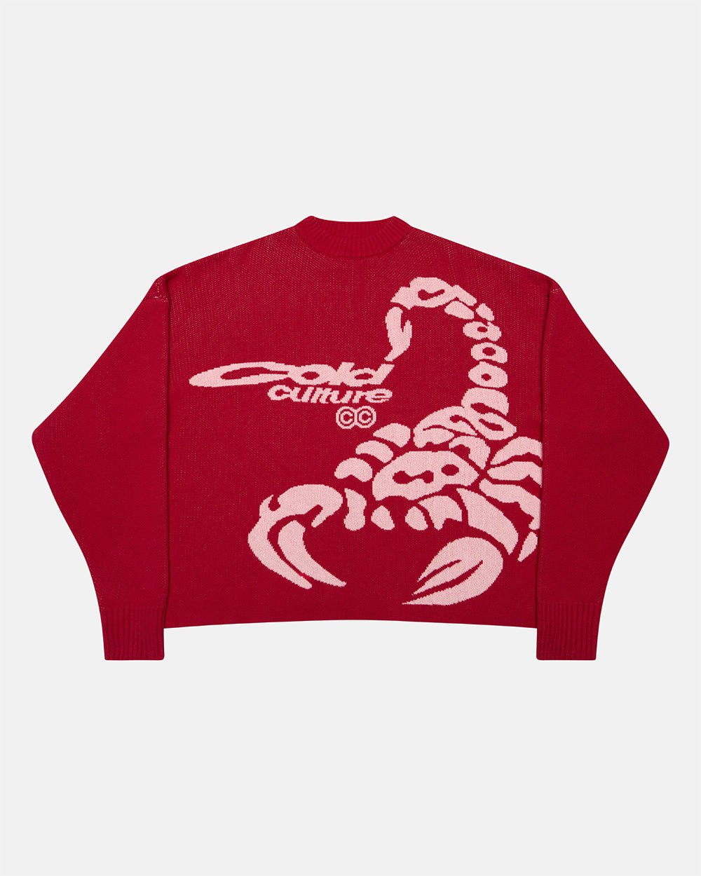 POISON KNIT RED AND SALMON